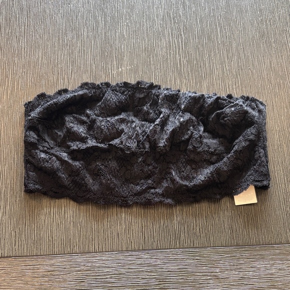 Cosabella  Never Say Never Flirtie Bandeau Bra Black Bralette - Size Lg NWT - Picture 1 of 5